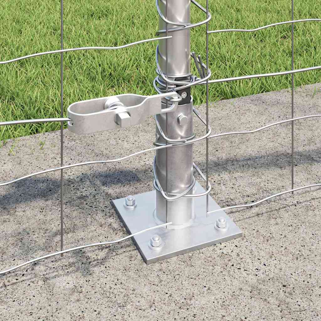 Kerítés oszlopokkal Ezüst 0.4 x 50 m Acél