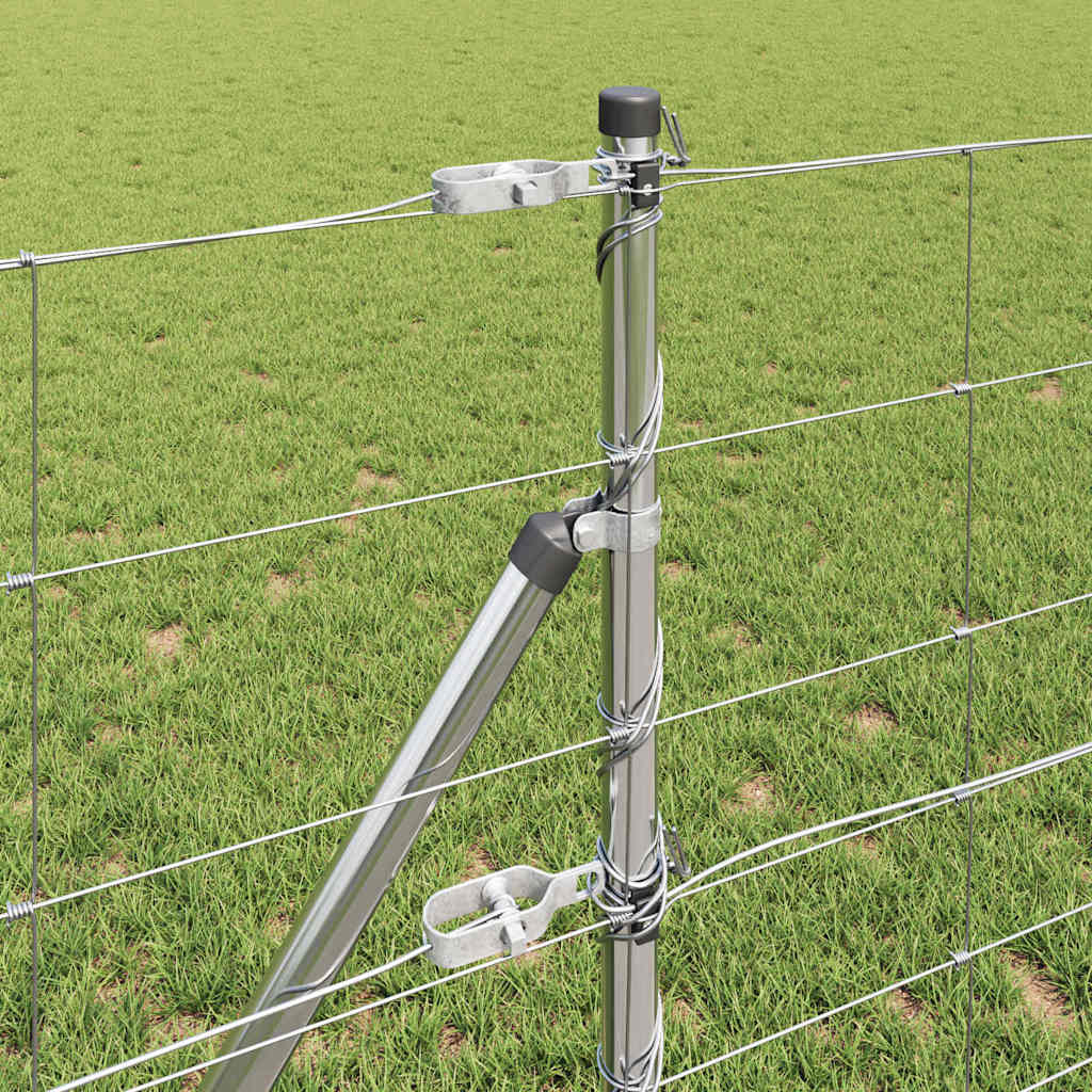 Legelőkerítés Ezüst 25 x 0.8 m Horganyzott acél