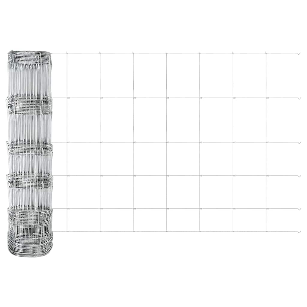Legelőkerítés Ezüst 50 x 0.8 m Horganyzott acél