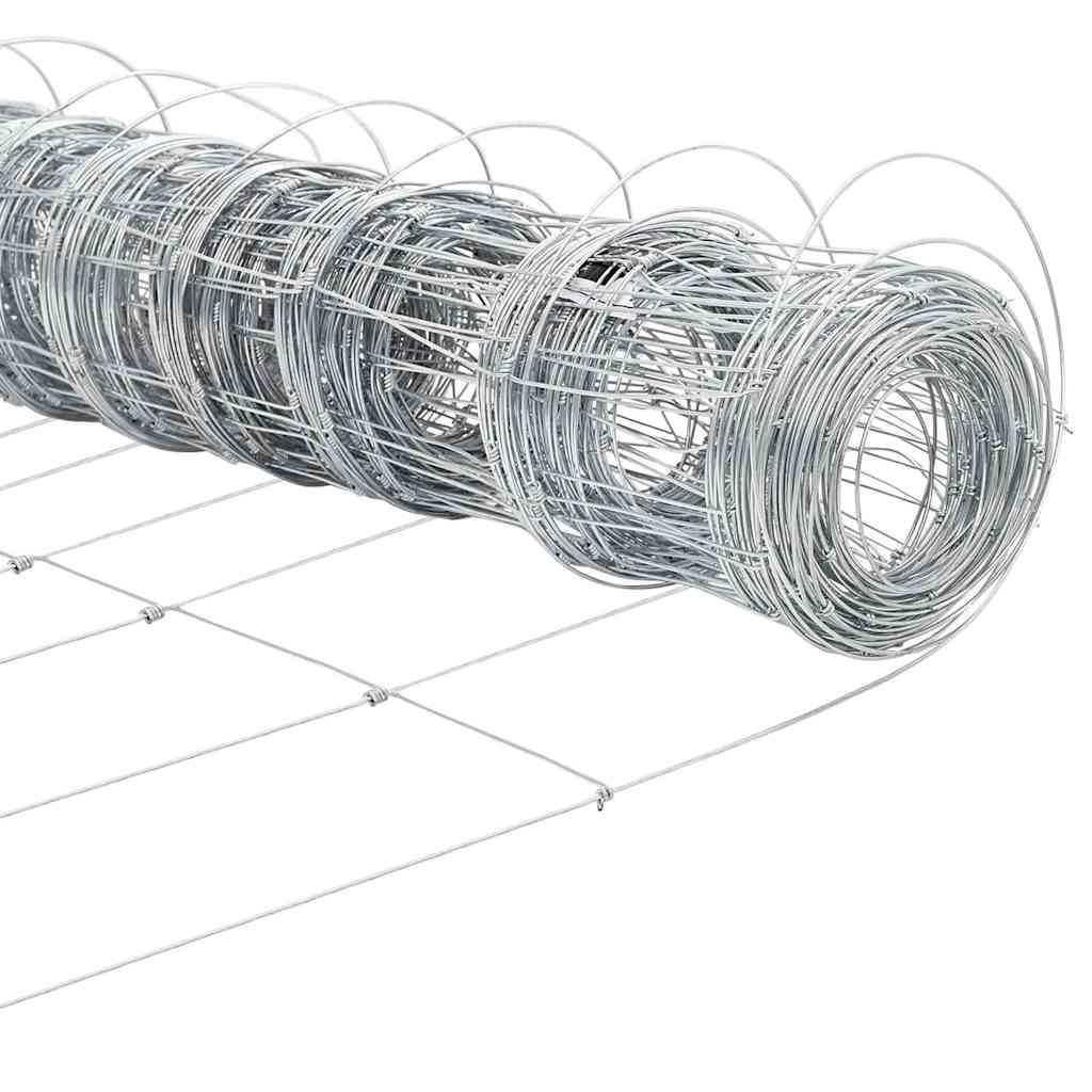 Legelőkerítés Ezüst 50 x 1.2 m Horganyzott acél