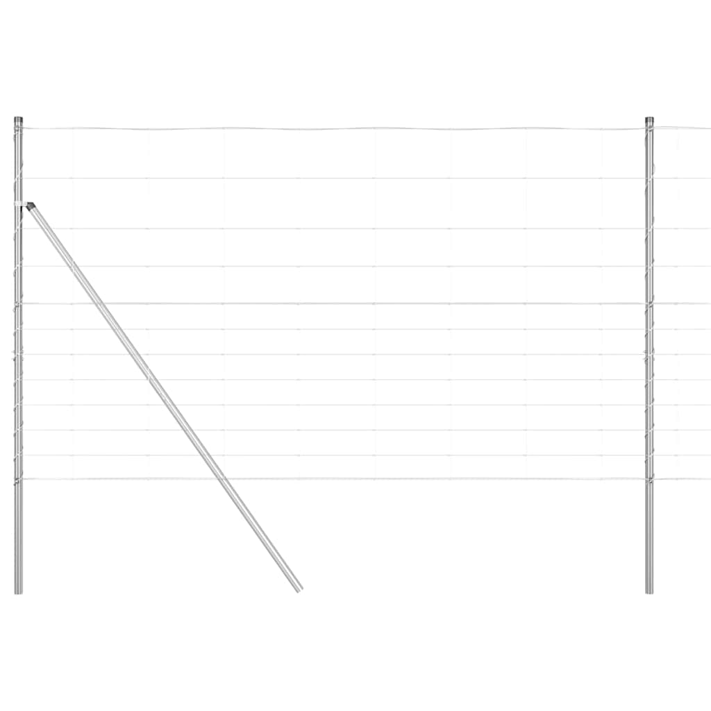 Legelőkerítés Ezüst 50 x 1.4 m Horganyzott acél