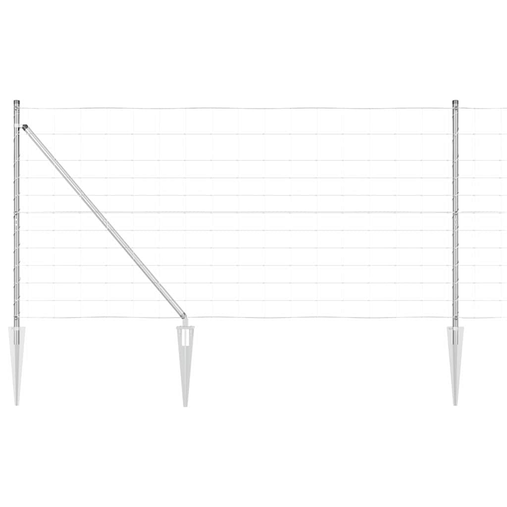 Legelőkerítés Ezüst 25 x 1.2 m Horganyzott acél