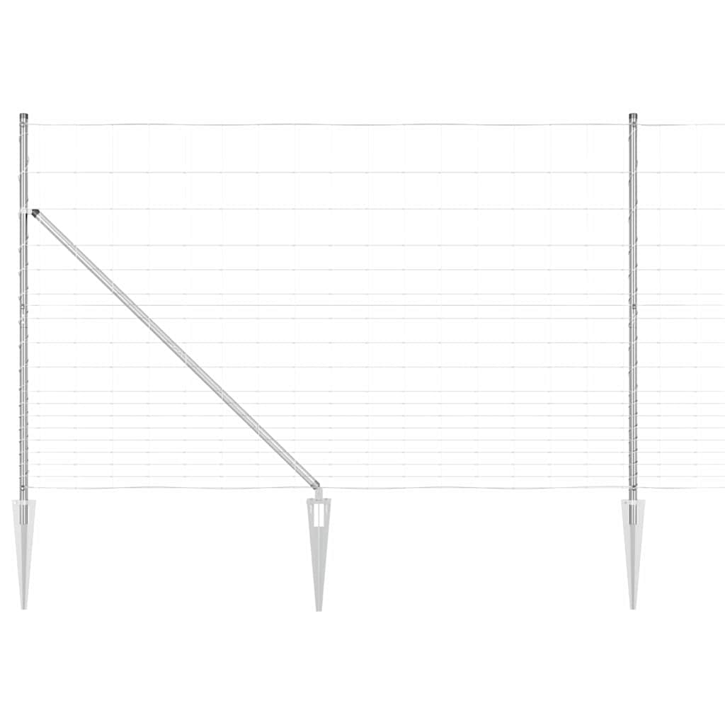 Legelőkerítés Ezüst 25 x 1.5 m Horganyzott acél
