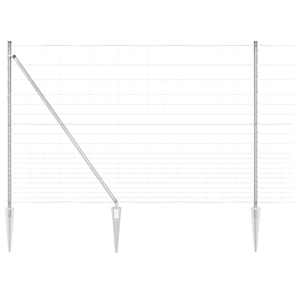 Legelőkerítés Ezüst 25 x 1.6 m Horganyzott acél