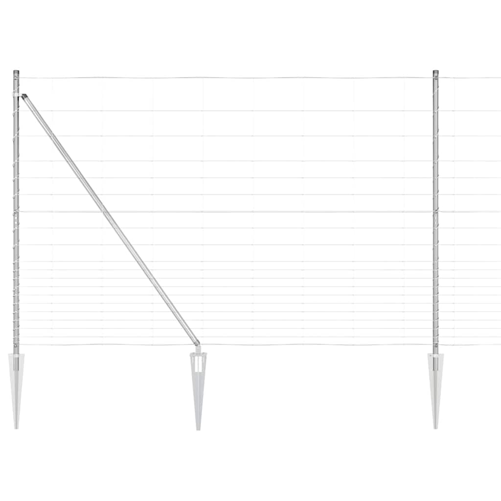 Legelőkerítés Ezüst 25 x 1.6 m Horganyzott acél
