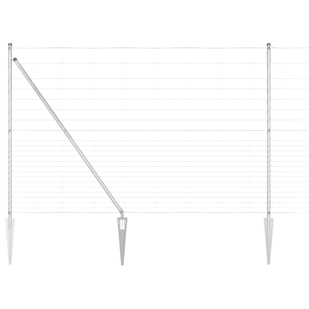 Legelőkerítés Ezüst 25 x 1.6 m Horganyzott acél