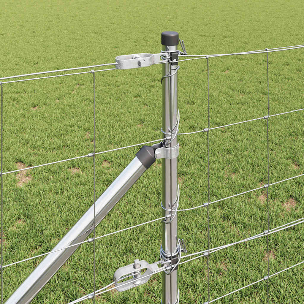 Legelőkerítés Ezüst 50 x 0.8 m Horganyzott acél