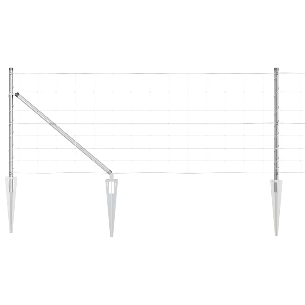Legelőkerítés Ezüst 50 x 0.8 m Horganyzott acél