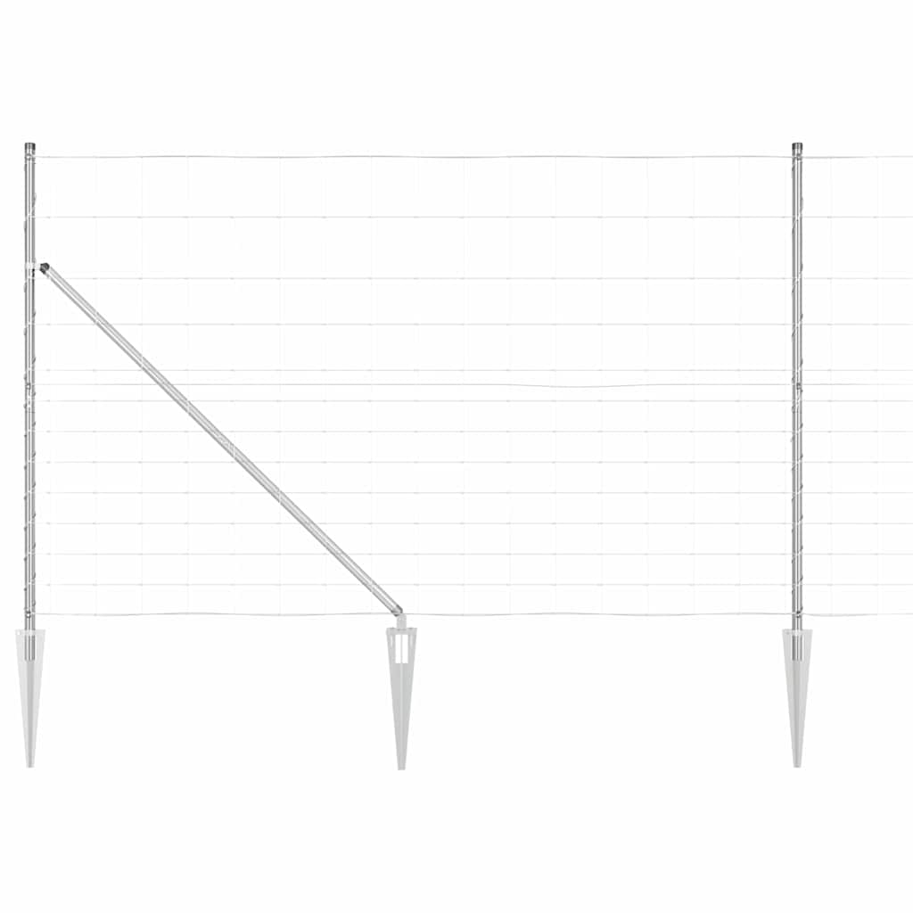 Legelőkerítés Ezüst 50 x 1.5 m Horganyzott acél