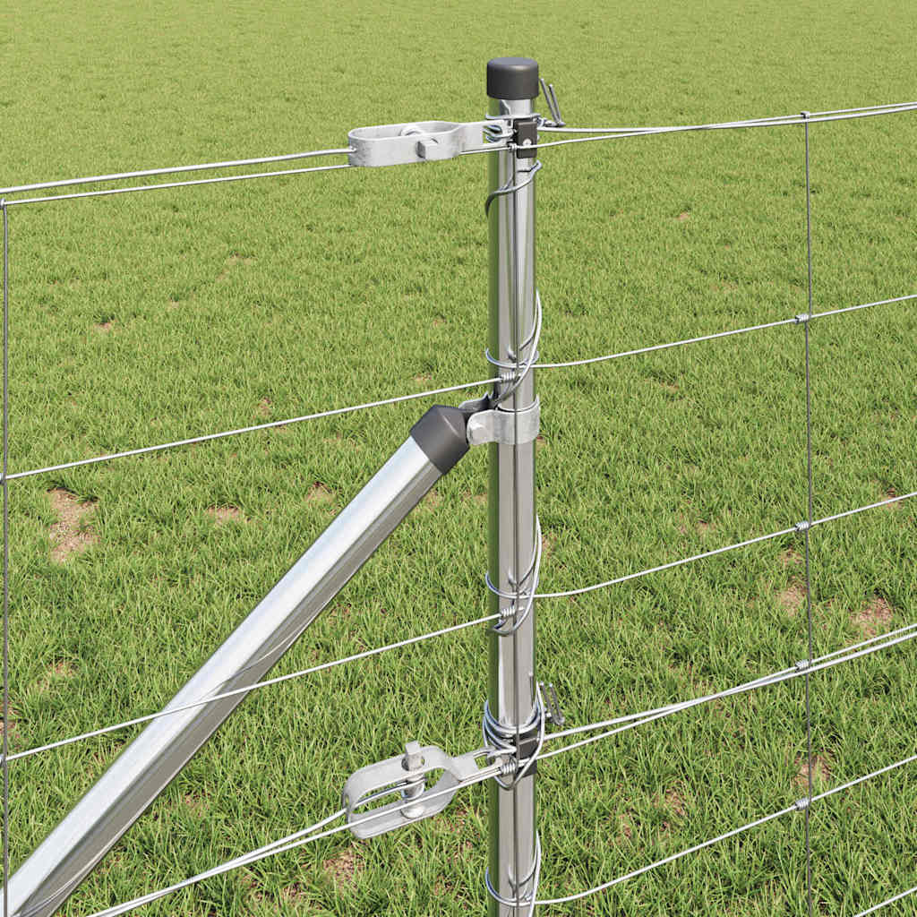 Legelőkerítés Ezüst 100 x 0.8 m Horganyzott acél