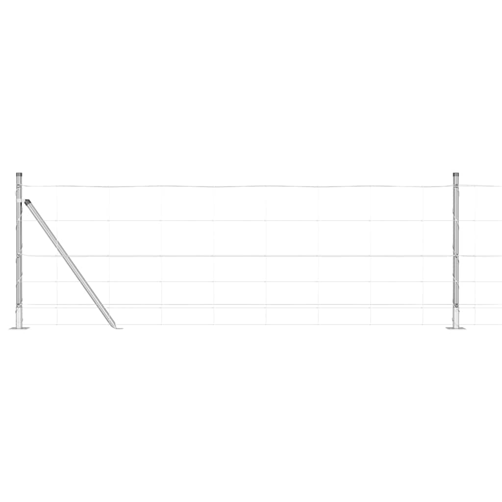 Legelőkerítés Ezüst 25 x 0.8 m Horganyzott acél