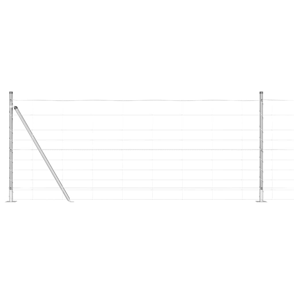 Legelőkerítés Ezüst 25 x 1 m Horganyzott acél
