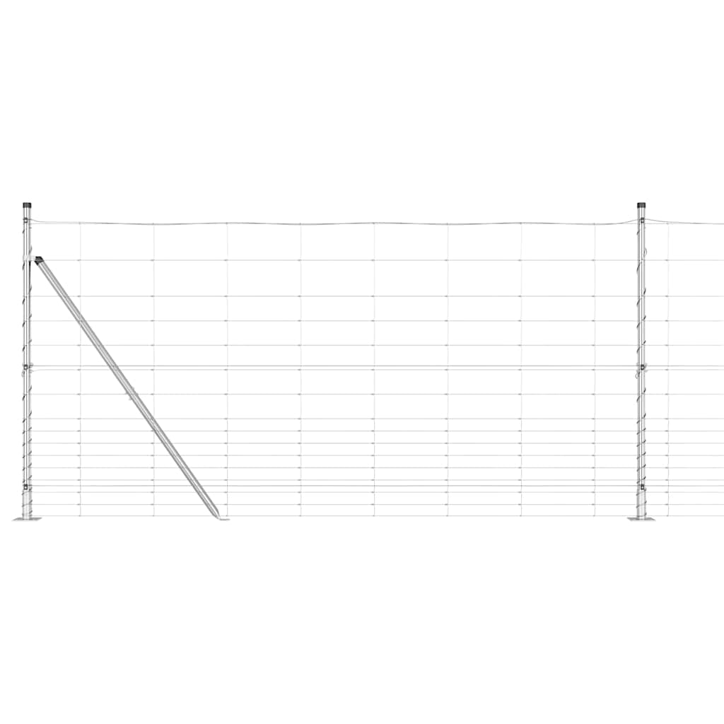 Legelőkerítés Ezüst 25 x 1.2 m Horganyzott acél