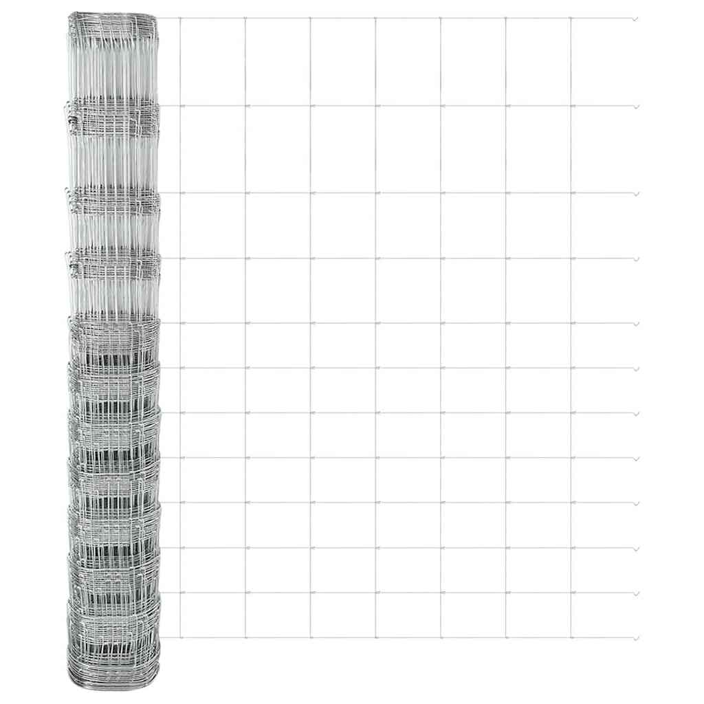 Legelőkerítés Ezüst 50 x 1.4 m Horganyzott acél