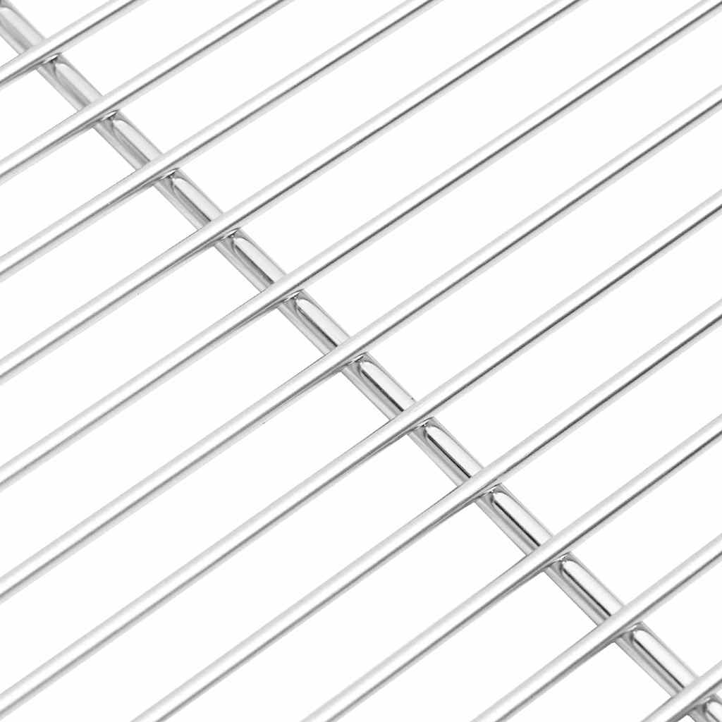 Grill rács Ezüst 40 x 35 cm Rozsdamentes acél