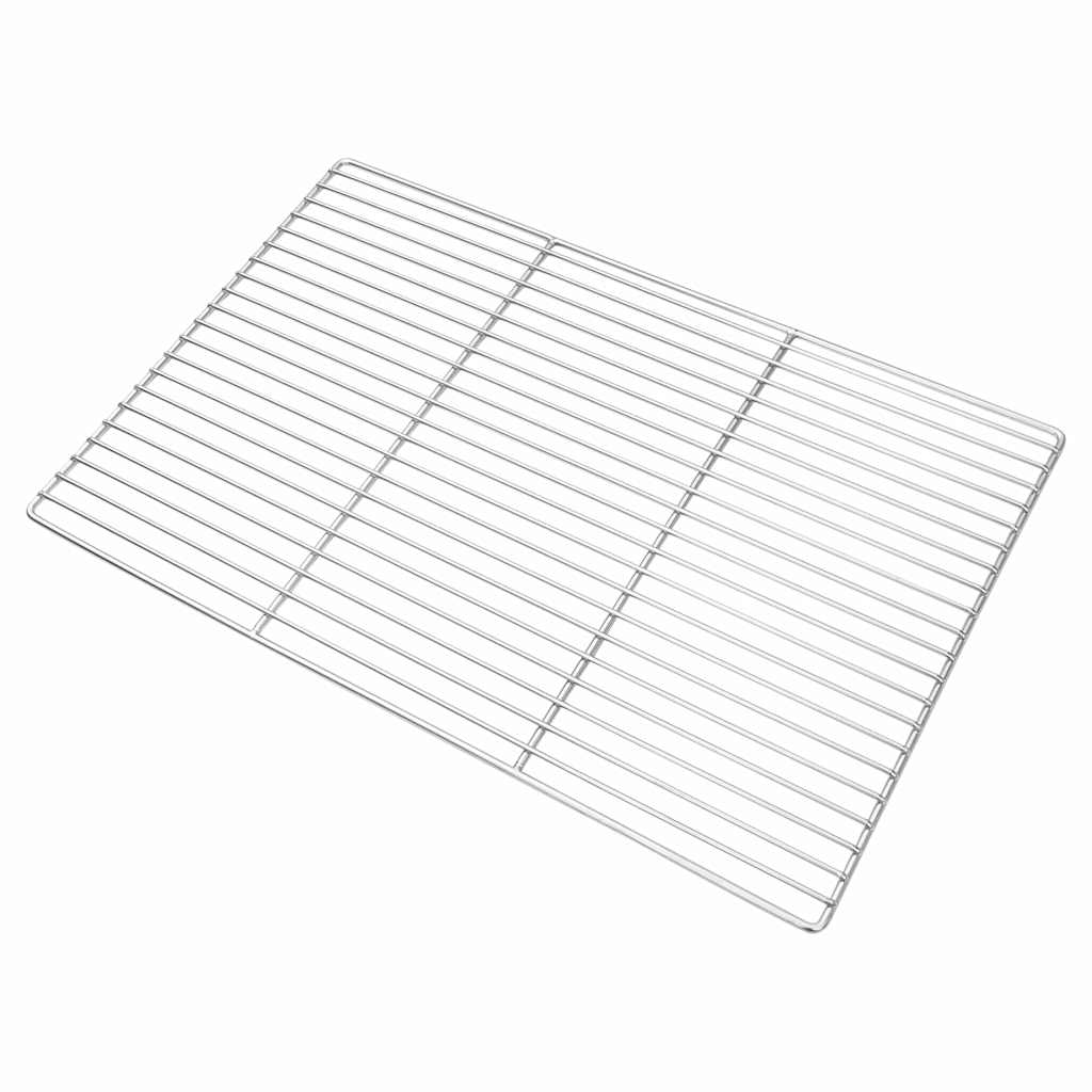 Grill rács Ezüst 60 x 40 cm Rozsdamentes acél