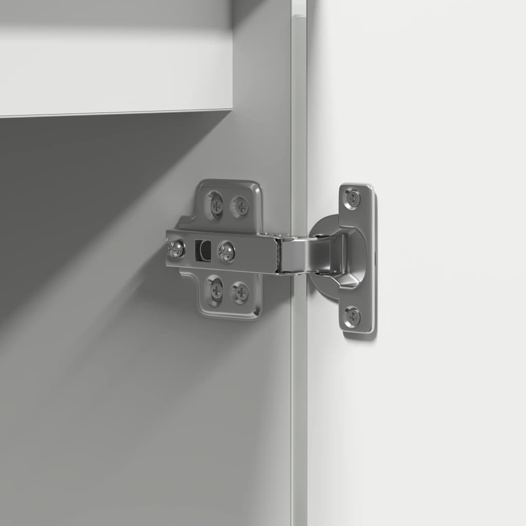 TV szekrény LED -es lámpákkal Fehér 100 x 38 x 49 cm Faanyag