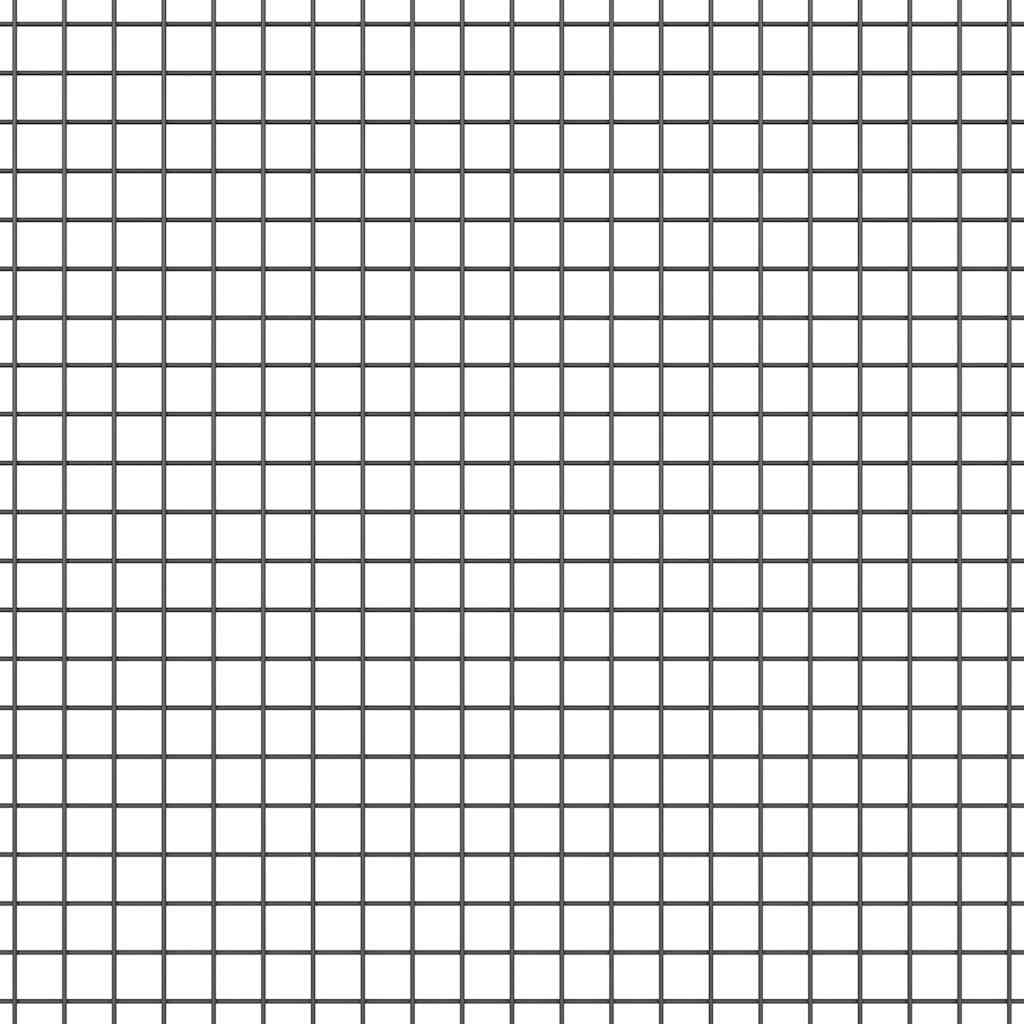 Kerítés oszlopokkal Szürke 0.8 x 50 m Acél