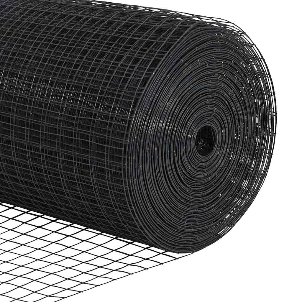 Kerítés oszlopokkal Szürke 1.2 x 50 m Acél