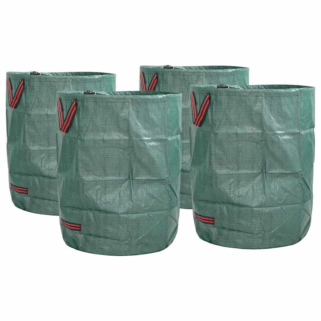 Kerti hulladéktáskák 4 pcs Zöld 66 x 66 x 83.5 cm Polipropilén