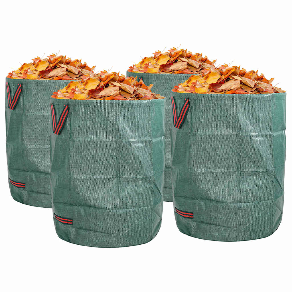 Kerti hulladéktáskák 4 pcs Zöld 66 x 66 x 83.5 cm Polipropilén