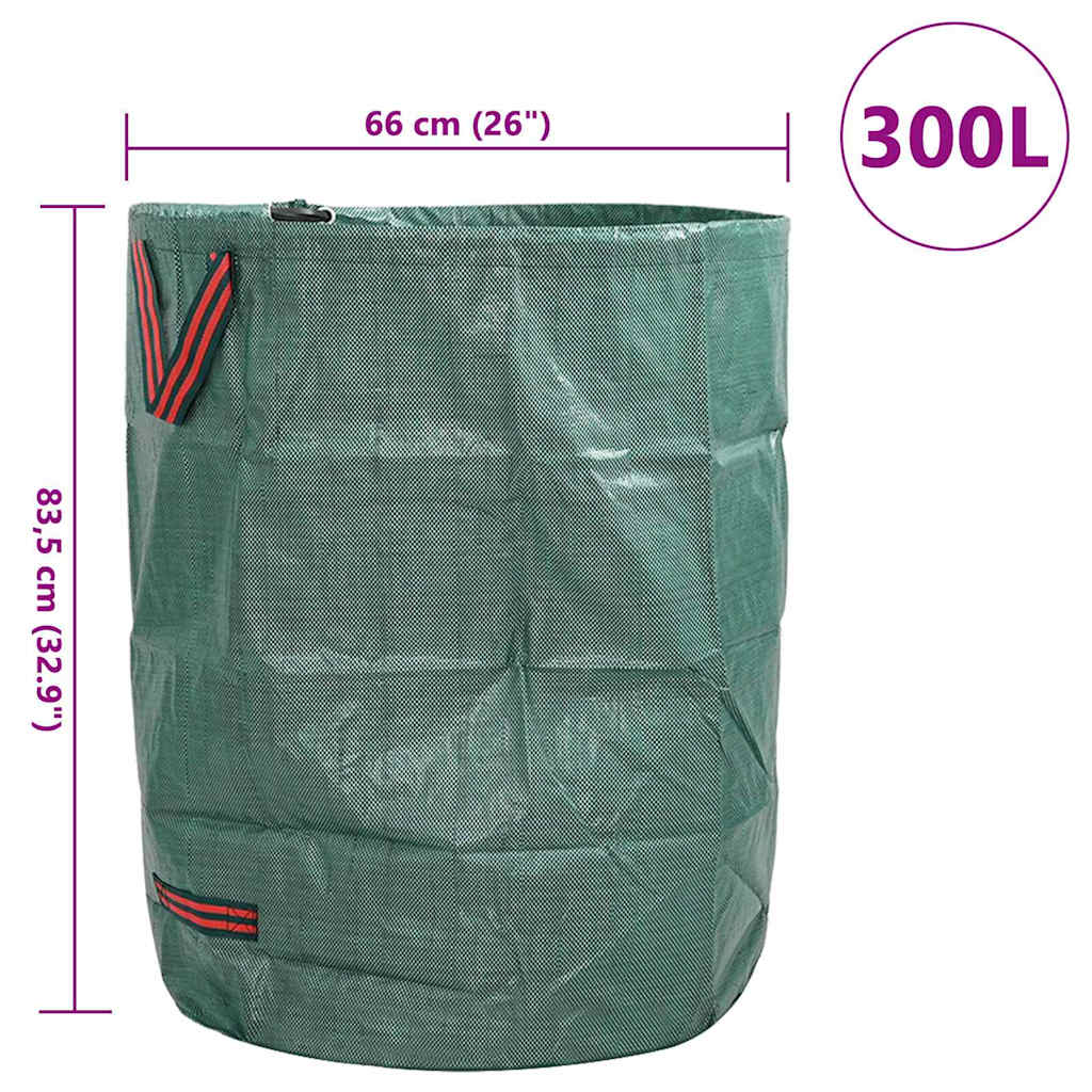Kerti hulladéktáskák 4 pcs Zöld 66 x 66 x 83.5 cm Polipropilén