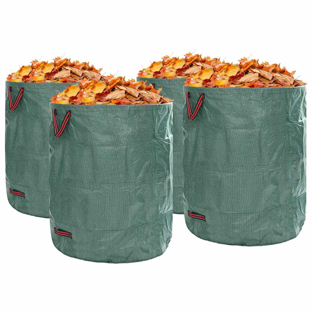 Kerti hulladéktáskák 4 pcs Zöld 79 x 79 x 99.5 cm Polipropilén
