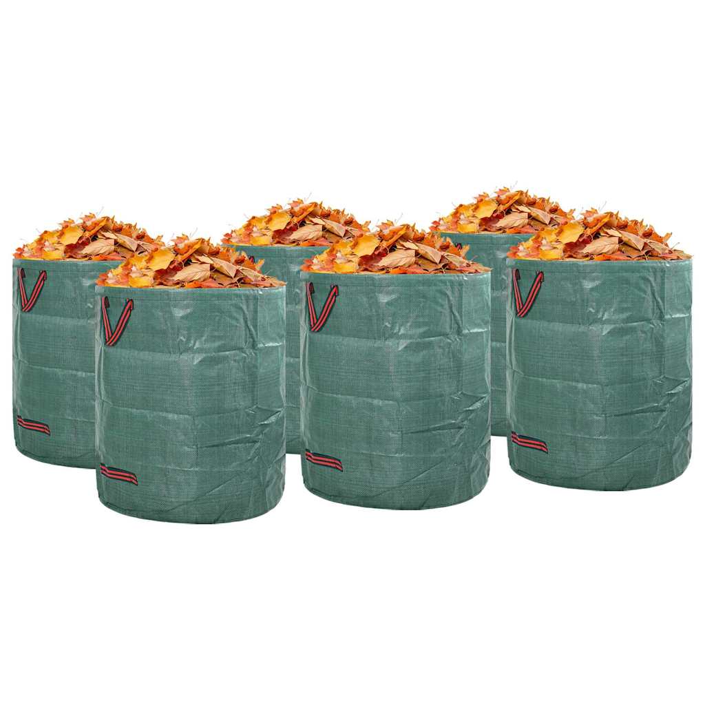 Kerti hulladéktáskák 12 pcs Zöld 45 x 45 x 76 cm Polipropilén