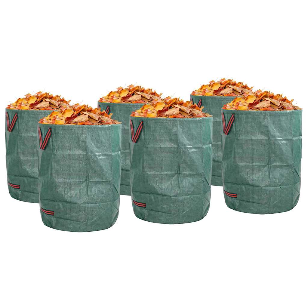 Kerti hulladéktáskák 12 pcs Zöld 66 x 66 x 83.5 cm Polipropilén