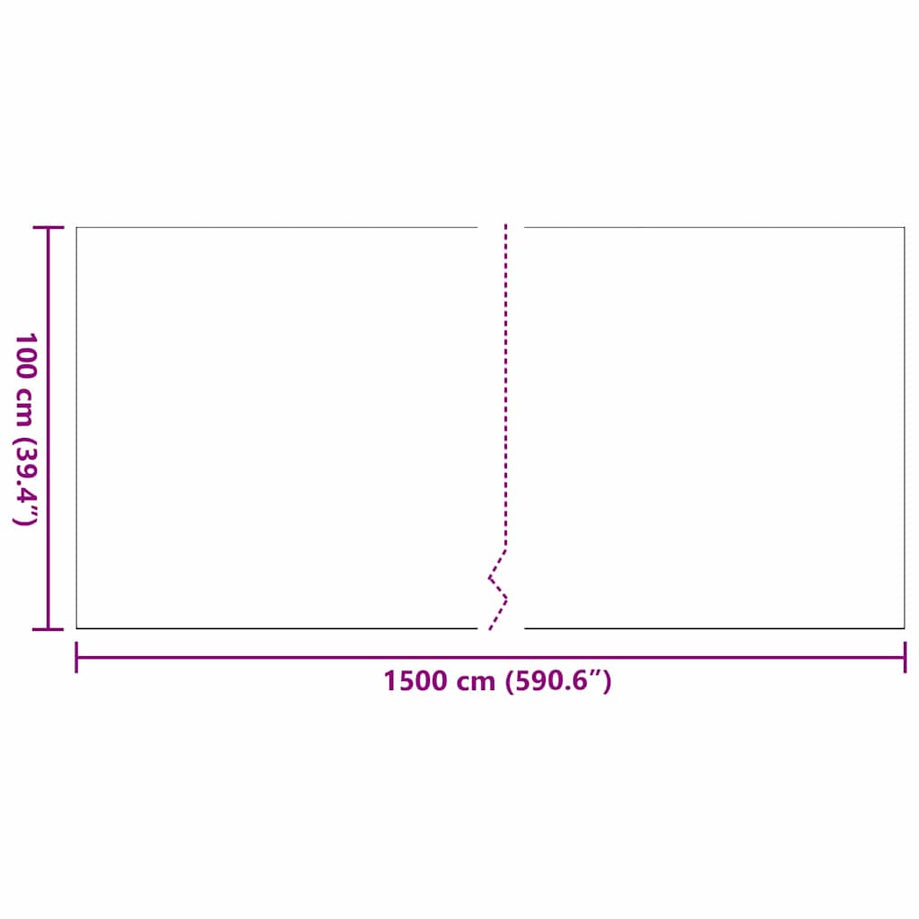 Műfű Fekete 15 x 1 m Polipropilén