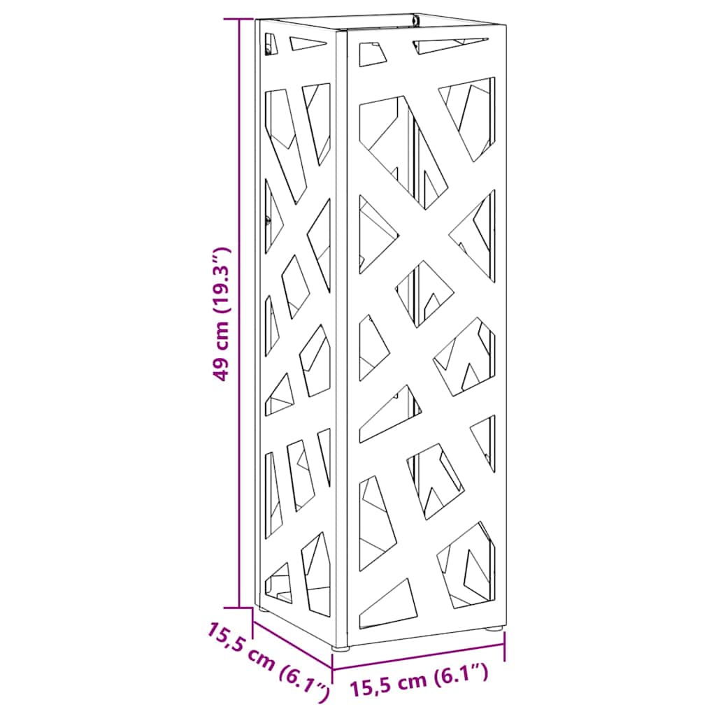 Napernyő Állvány Olívazöld 15.5 x 15.5 x 49 cm Fém