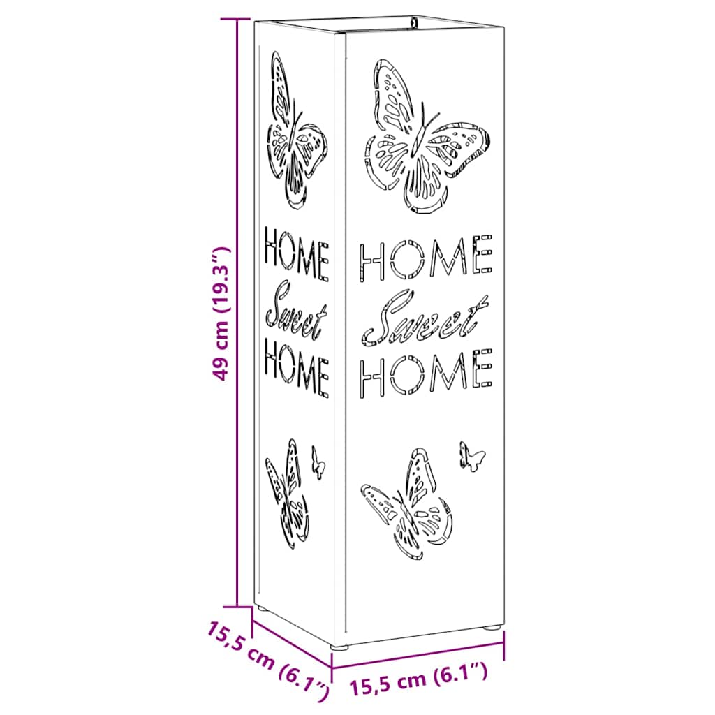 Napernyő Állvány Mustár 15.5 x 15.5 x 49 cm Fém