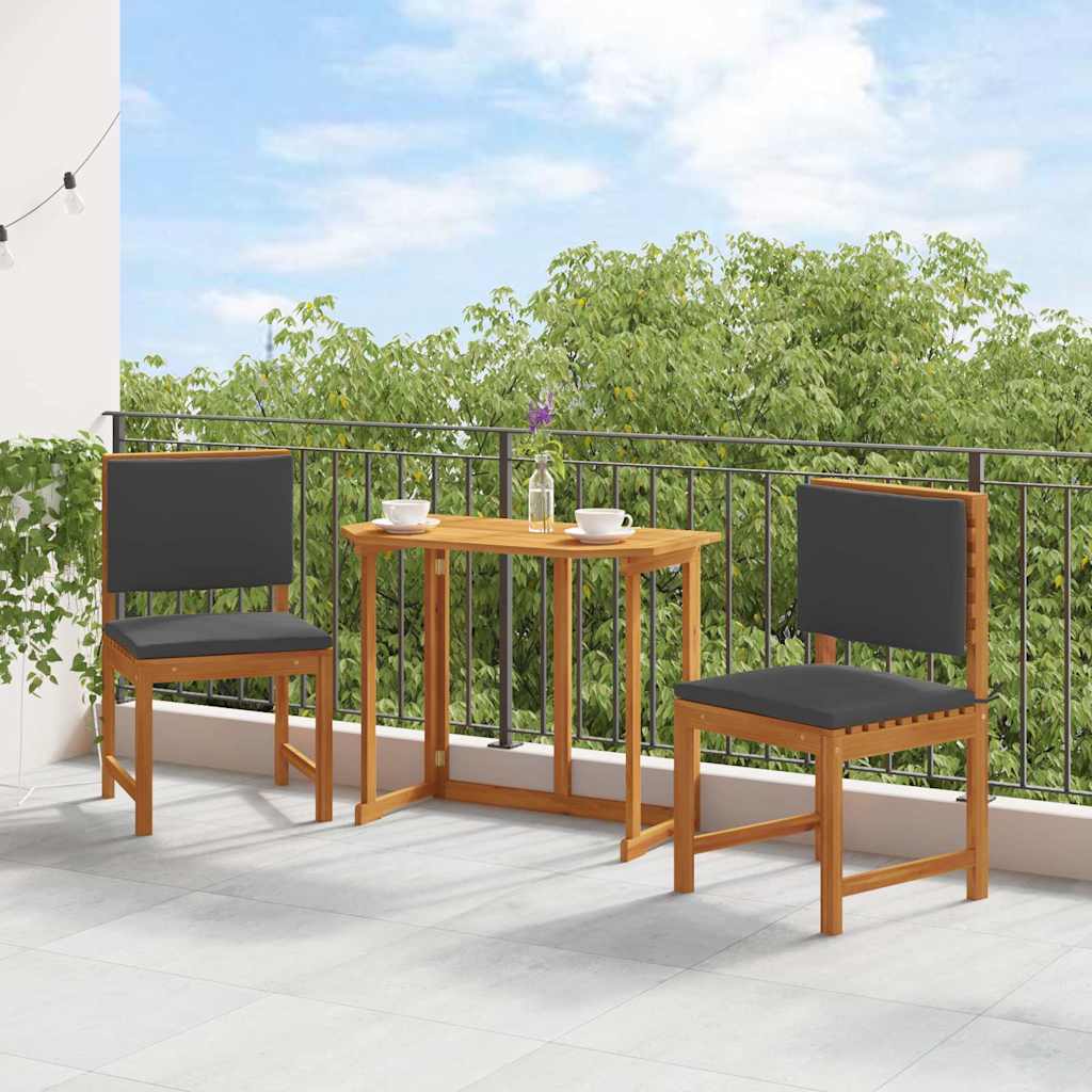Kerti Szék 2 pcs Barna 50 x 50 x 91cm Tömör akácfa