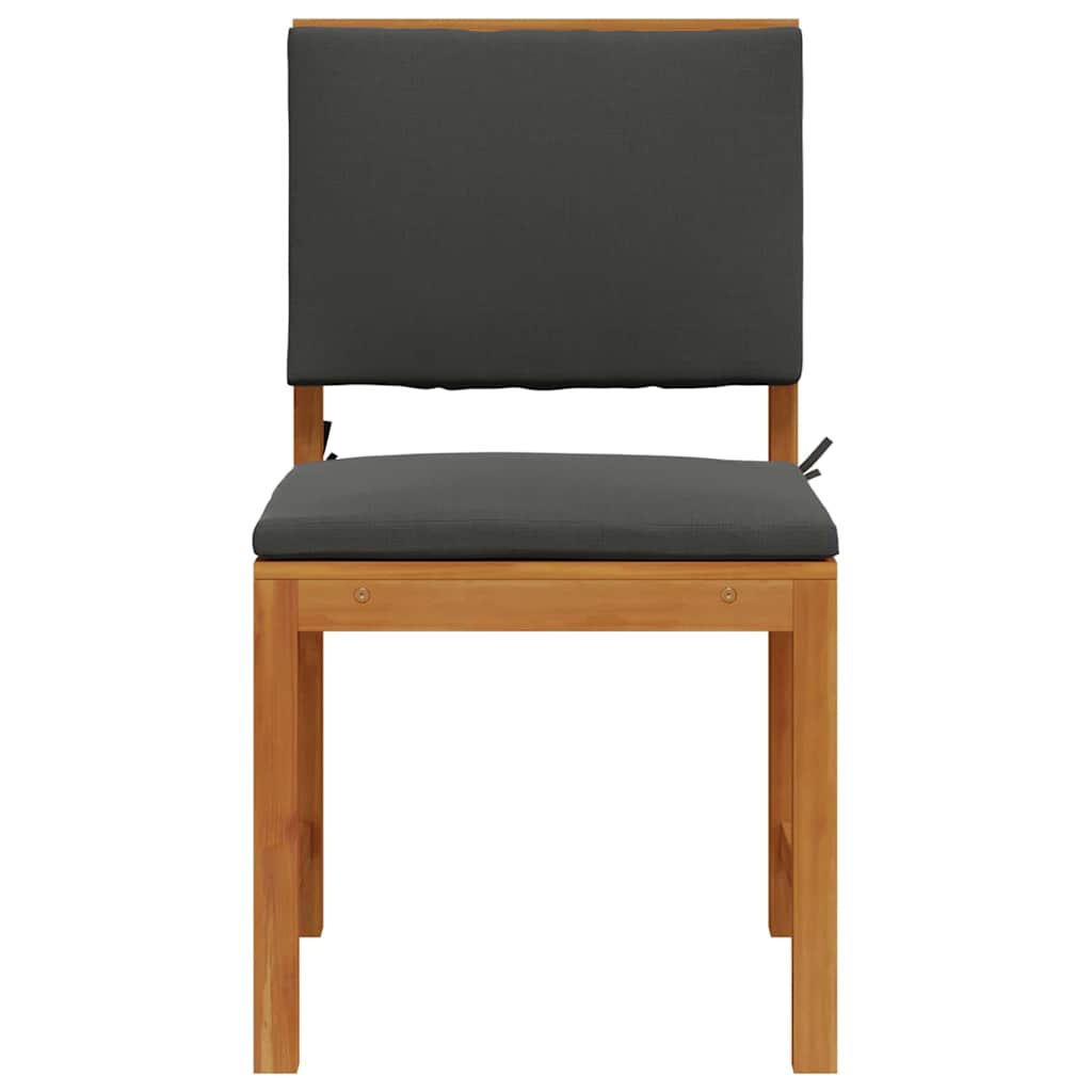 Kerti Szék 2 pcs Barna 50 x 50 x 91cm Tömör akácfa