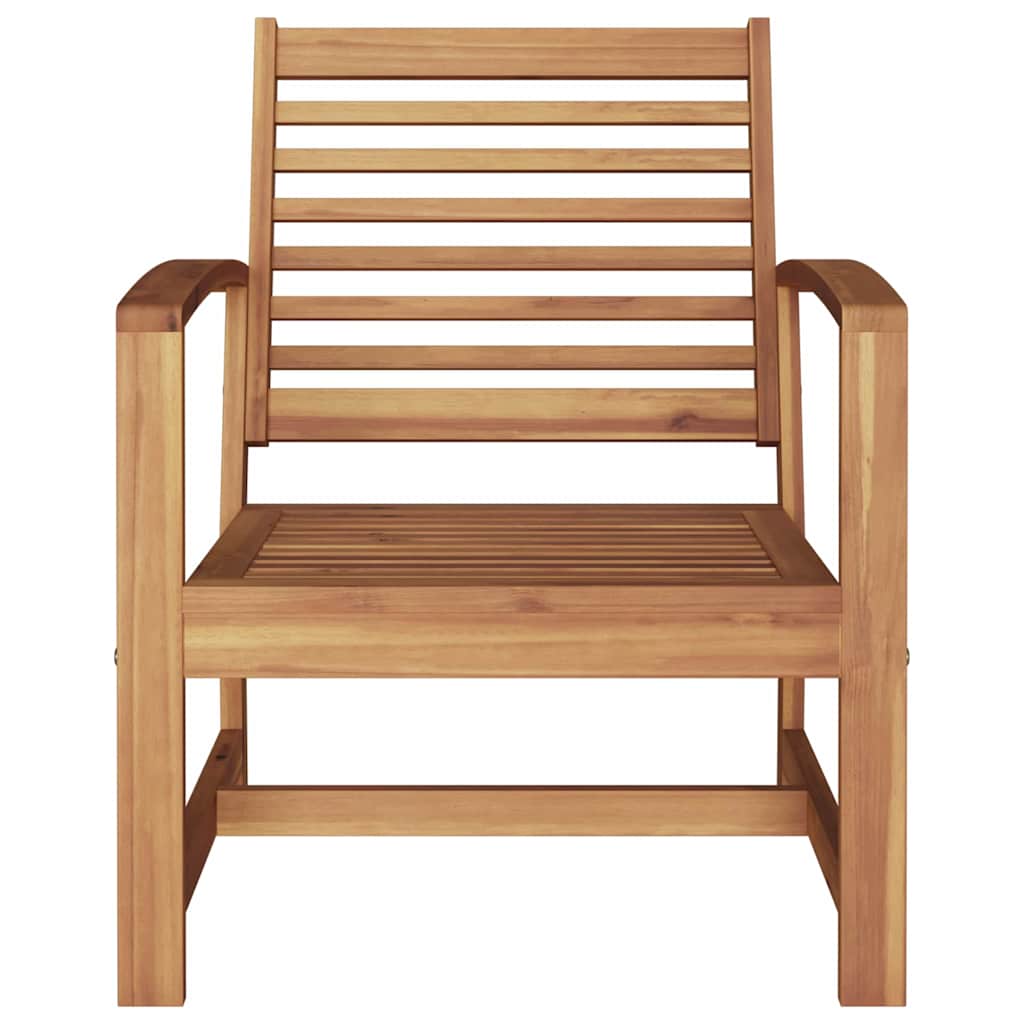 Kerti székek 2 pcs Természetes 60 x 65 x 76.5 cm Tömör tíkfa