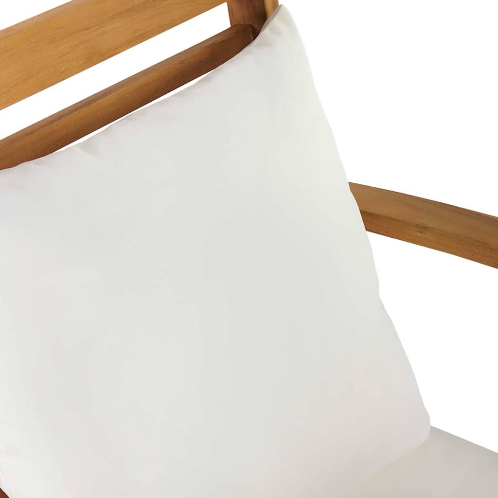 Kerti székek 2 pcs Természetes 60 x 65 x 76.5 cm Tömör tíkfa