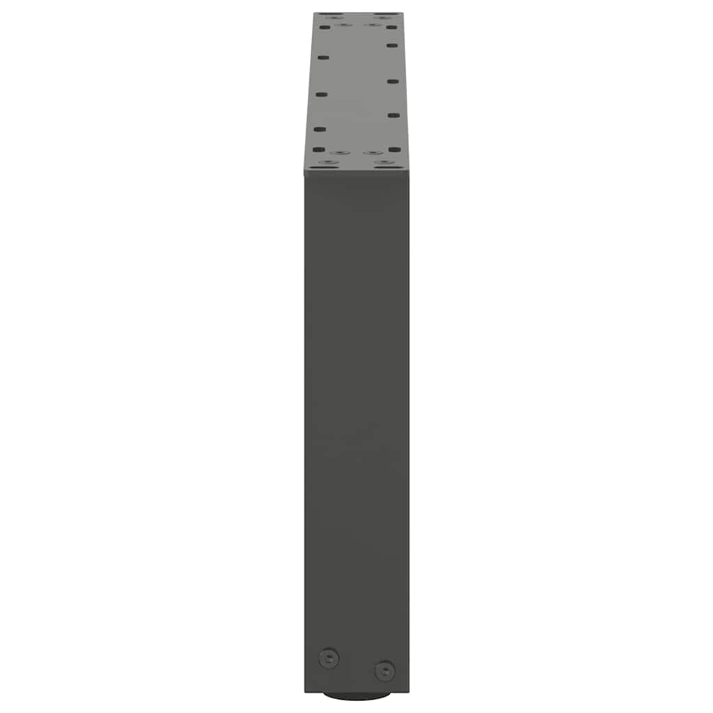2 db antracitszürke, U alakú acél dohányzóasztal láb 70 x (30-31) cm