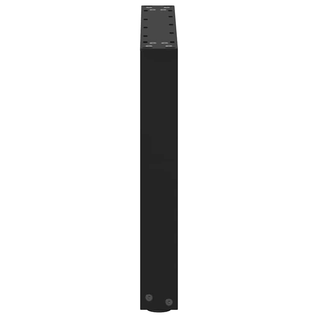 2 db U alakú dohányzóasztal láb fekete 50 x (42-43) cm acél dohányzóasztal láb