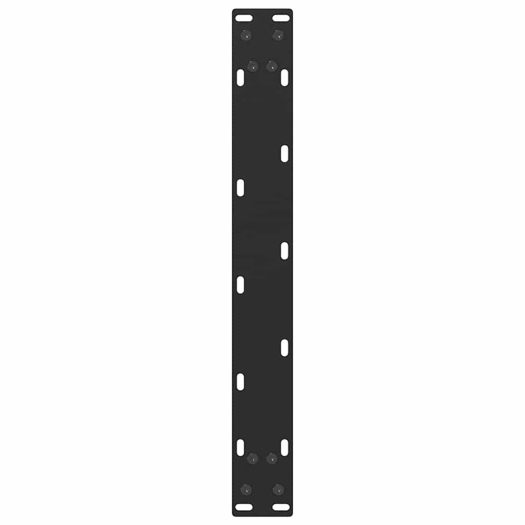 2 db U alakú dohányzóasztal láb fekete 50 x (42-43) cm acél dohányzóasztal láb