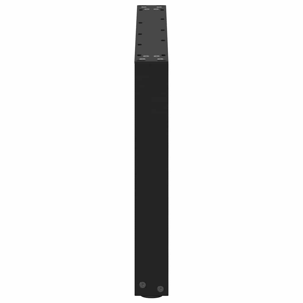2 db U alakú dohányzóasztal láb fekete 60 x (42-43) cm acél dohányzóasztal láb