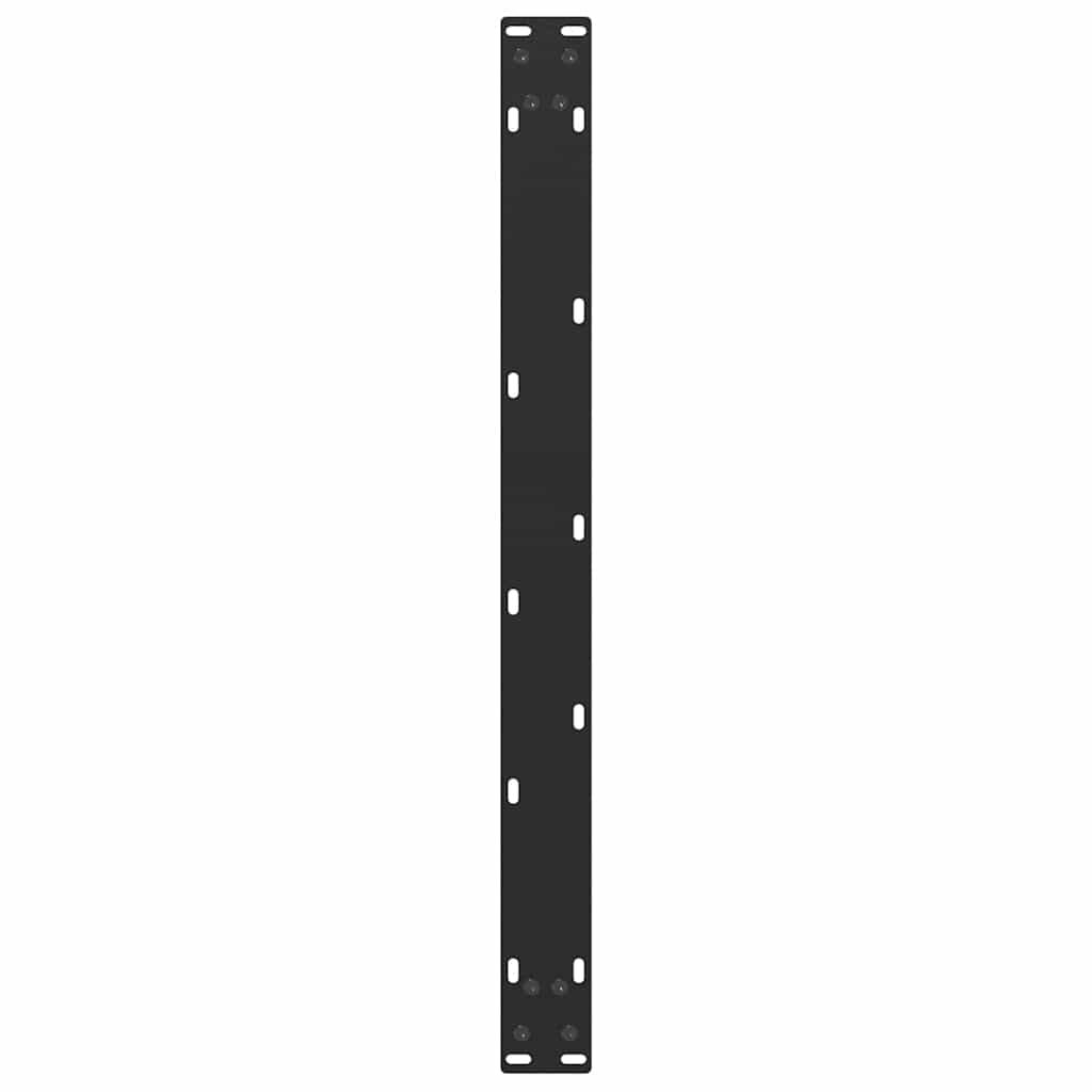2 db U alakú dohányzóasztal láb fekete 60 x (42-43) cm acél dohányzóasztal láb