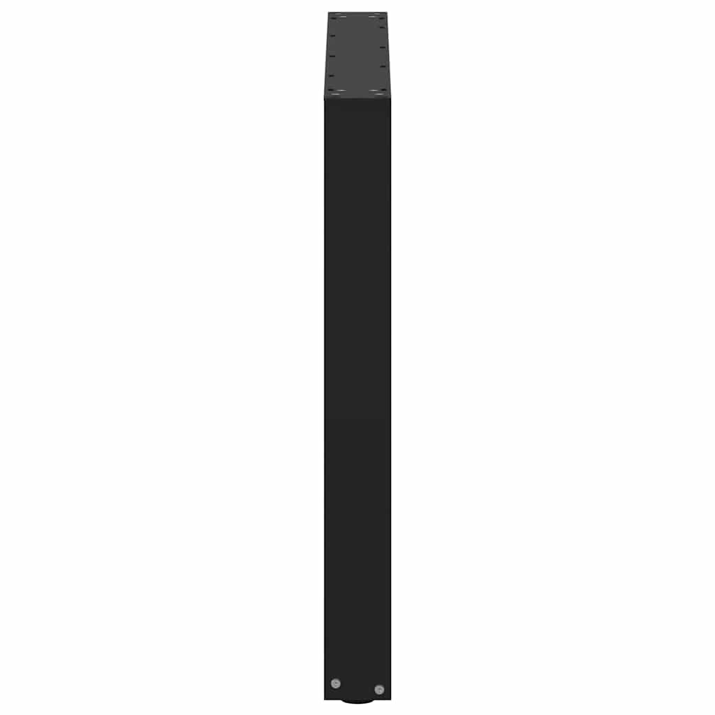 3 db U alakú étkezőasztal láb fekete 90 x (72-73) cm acél étkezőasztal láb