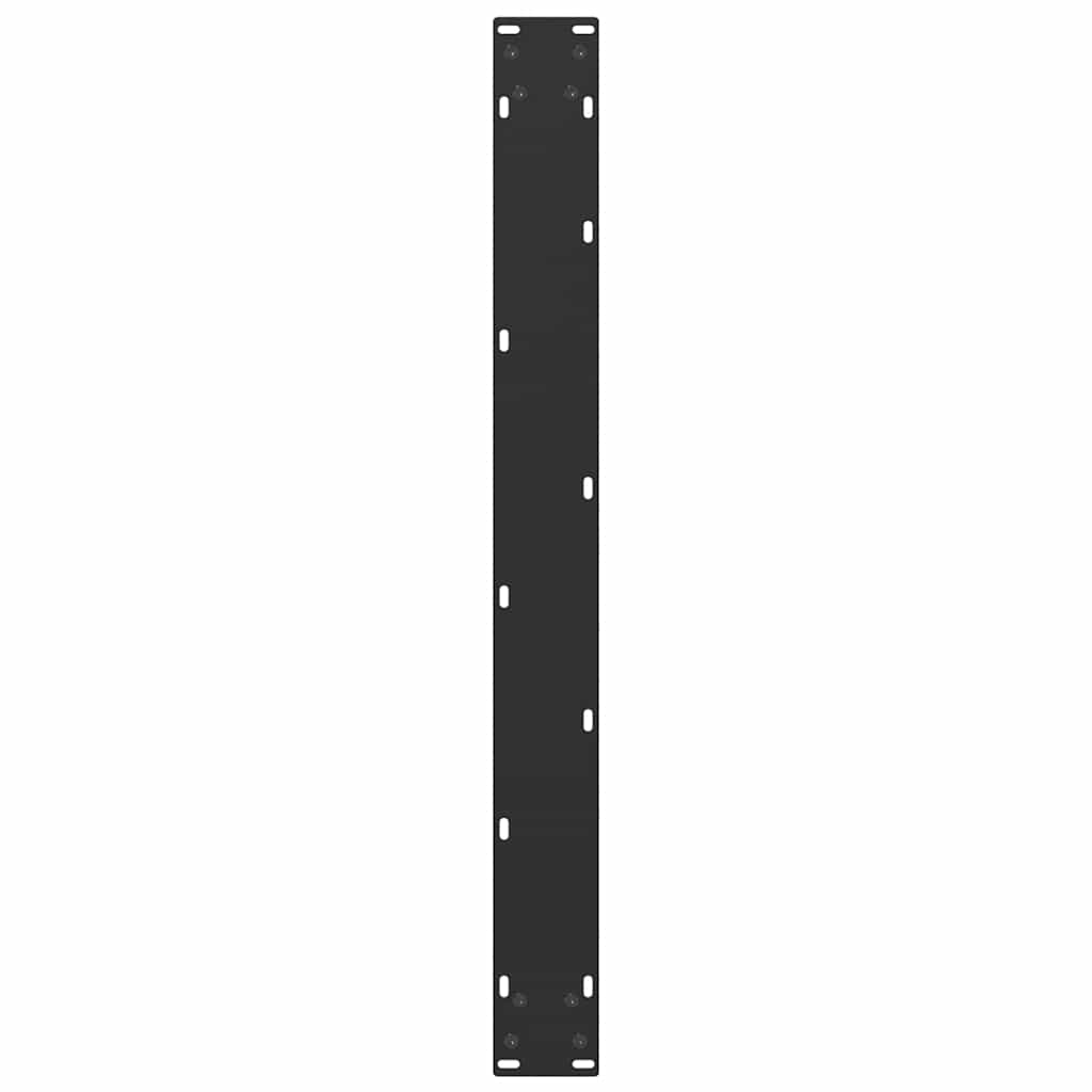 3 db U alakú étkezőasztal láb fekete 90 x (72-73) cm acél étkezőasztal láb