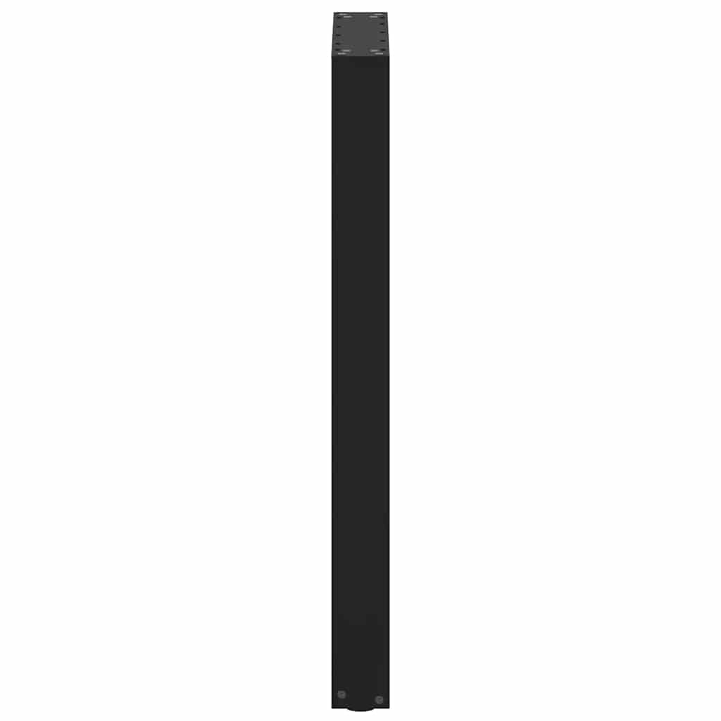 2 db fekete U-alakú acél bárasztalláb 50x(90-91) cm