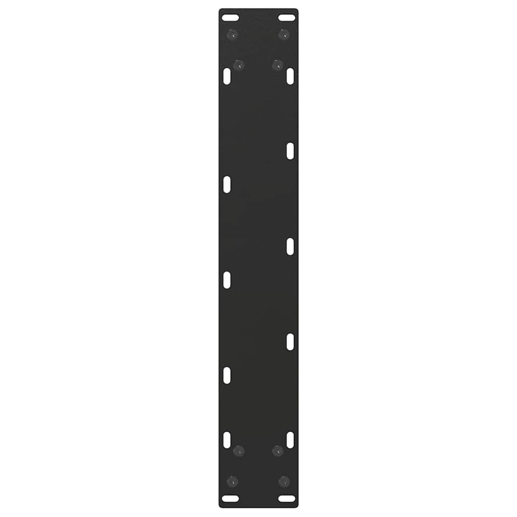 2 db fekete U-alakú acél bárasztalláb 50x(90-91) cm