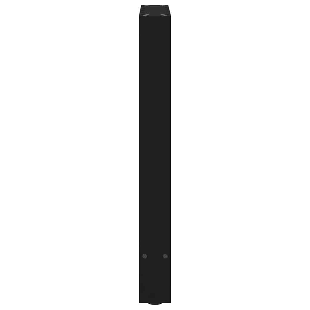 2 db fekete acél étkezőasztal láb 60 x (72-73) cm