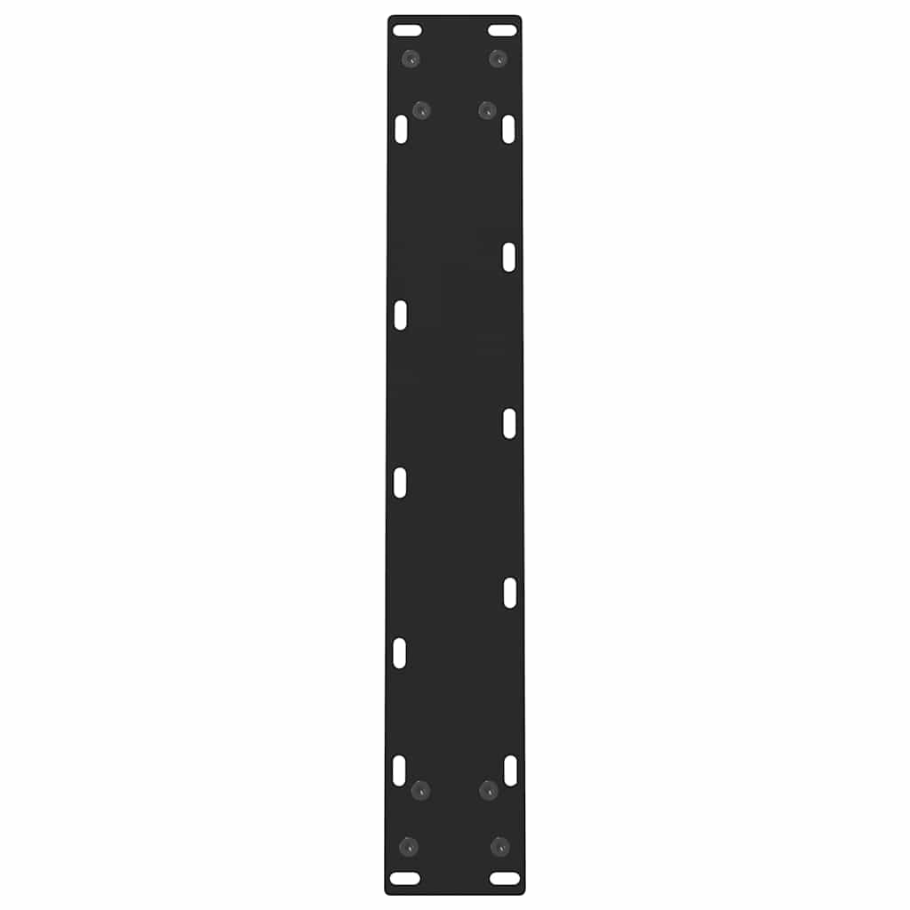 2 db fekete acél étkezőasztal láb 60 x (72-73) cm