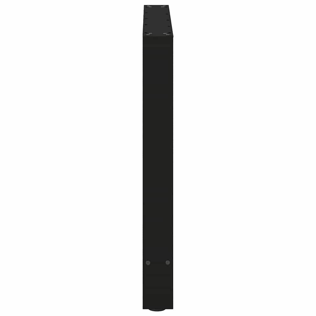 2 db fekete acél étkezőasztal láb 70 x (72-73) cm