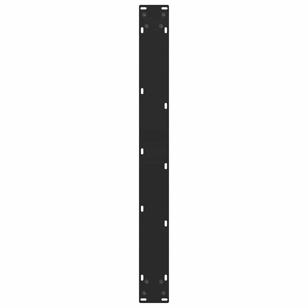 2 db fekete acél étkezőasztal láb 70 x (72-73) cm