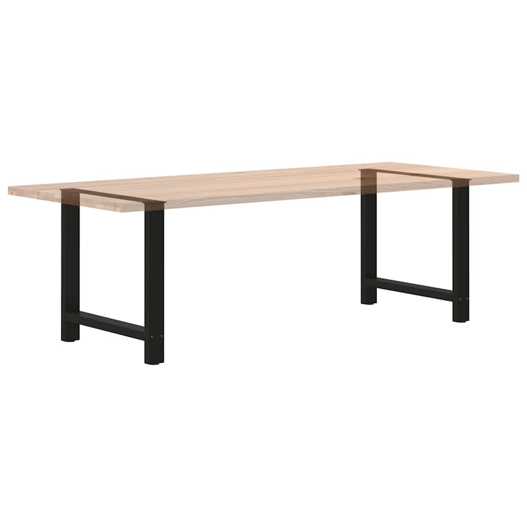 2 db fekete acél étkezőasztal láb 70 x (72-73) cm